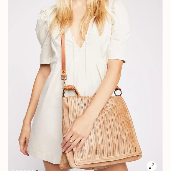 Free People Handbags - Free People Golden Valley Vegan Messenger
